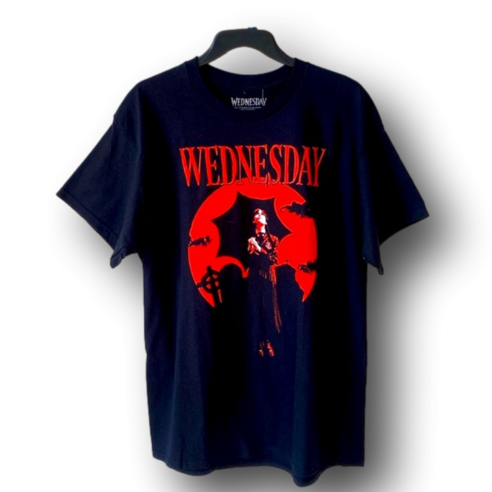 Wednesday Addams Graphic T-Shirt - Size Medium - NWT